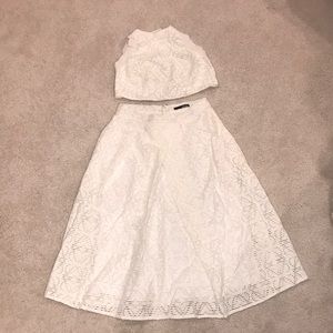 LULU’S two piece white set